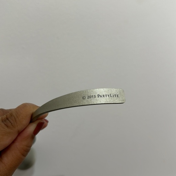 Retired Partylite Silver Decorative Candle Snuffer - Picture 3 of 3